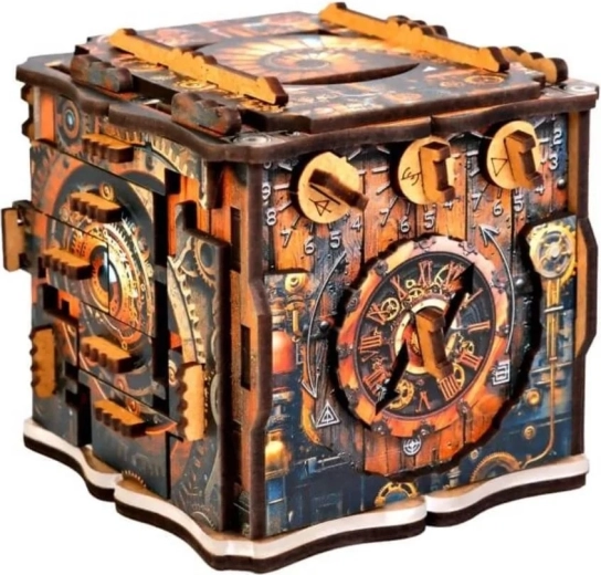 Puidust mehaaniline mõistatus iQube Dark Box firmalt EscapeWelt