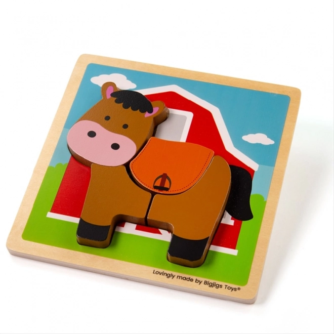 Sisestuspuzzle Hobuke Bigjigs Toys