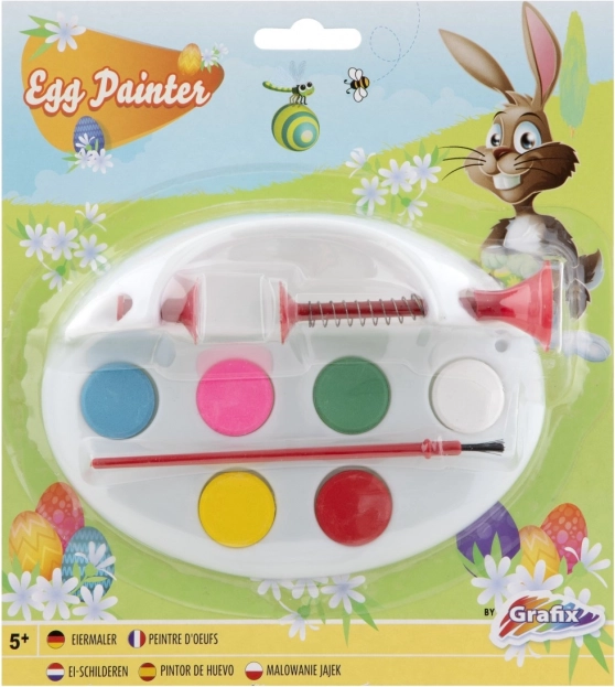 Easter egg painting palette with holder