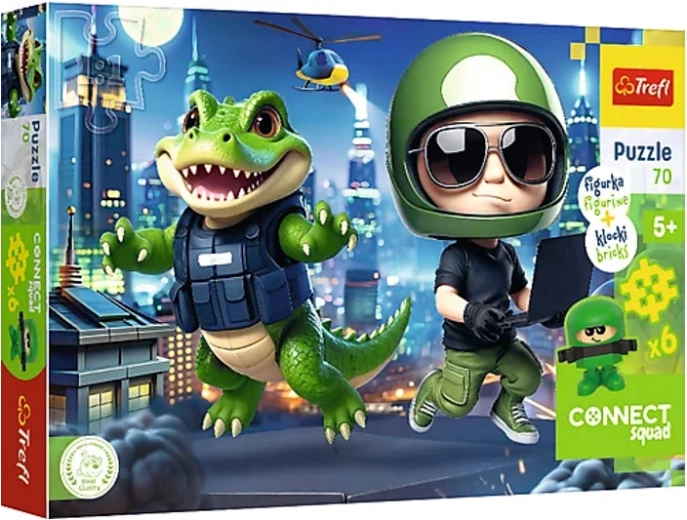 Puzzle Connect Mark 70 pieces with figurine