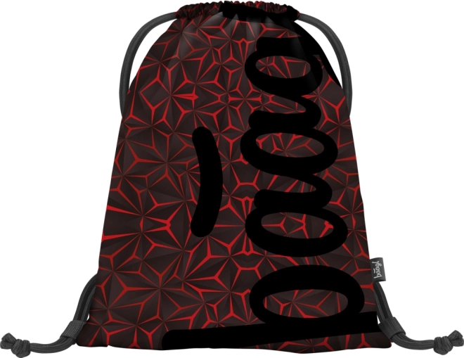 BAAGL drawstring bag red polygon