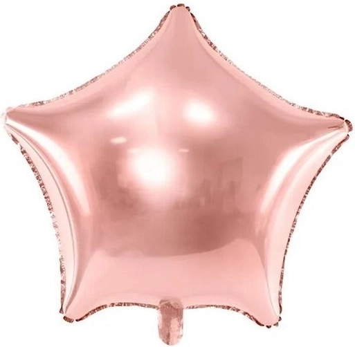 Fooliumõhupall täht rose gold 48 cm – 1 tk