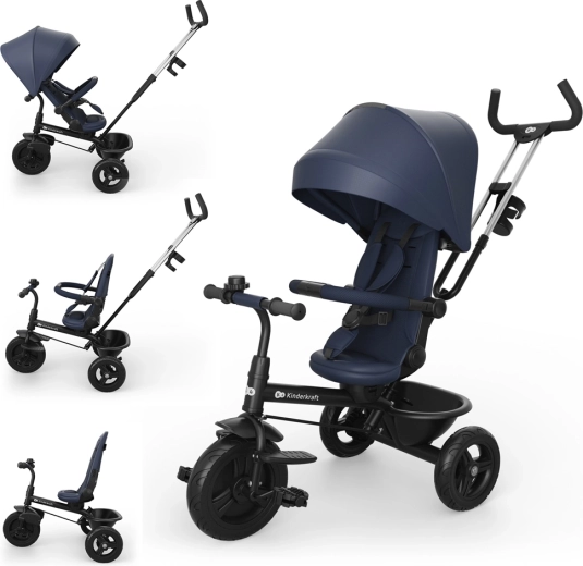 Kinderkraft Aston 2 Plus navy tricycle