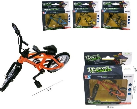 Mini metallist sõrmeratas 9 cm, 4 rattaga