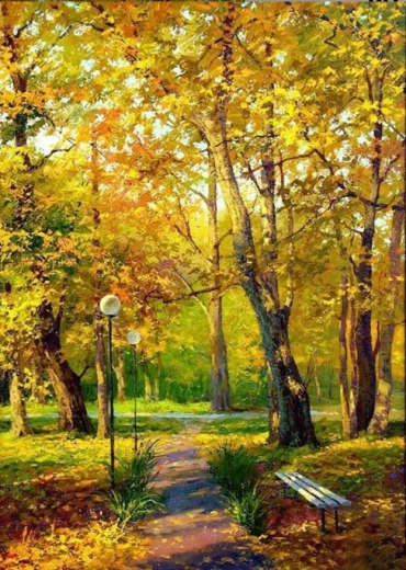 Norimpex numbrite järgi maalimine „Kuldne sügis metsas” 40 × 50 cm