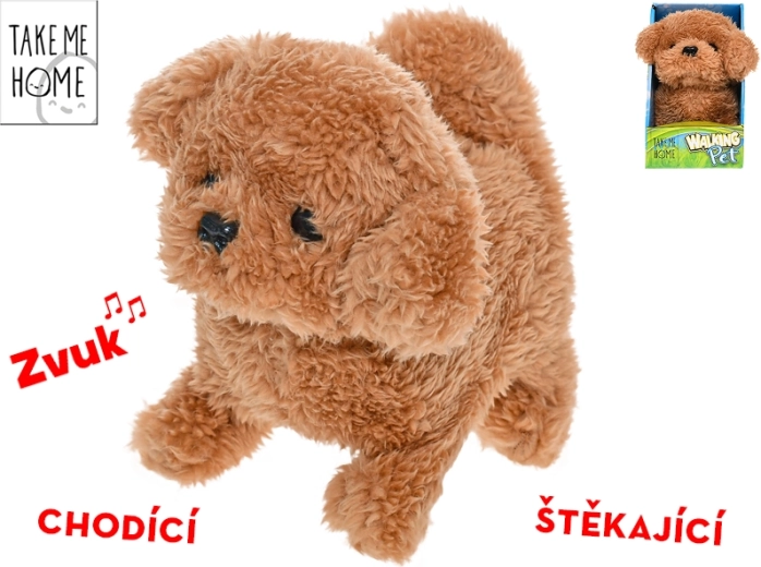 Interaktiivne plüüskoerake Take Me Home 15,5 cm