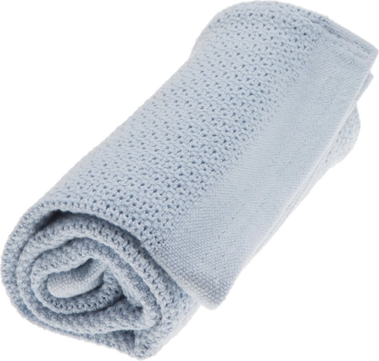 VINTER & BLOOM orgaanilisest puuvillast tekk Soft Grid True Blue