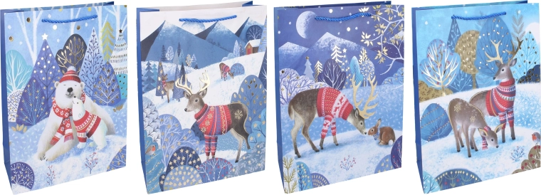 Jõulukinkekott M 26 × 32 × 10 cm - 1 tk
