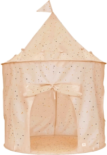3 Sprouts kids' tent made from recycled polyester terrazzo clay