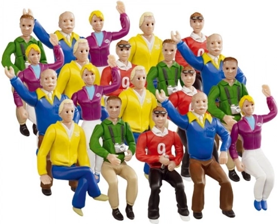 Fännifiguurid peatribüünile 1:32 – 20 istuva tegelase komplekt