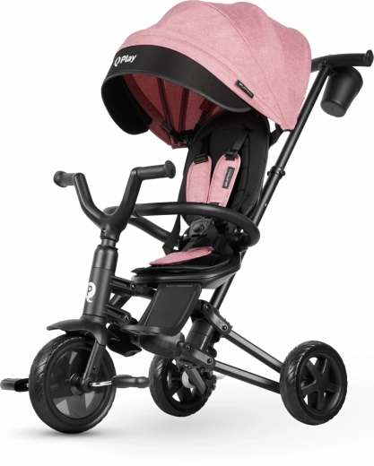 QPlay laste kokkupandav kolmerattaline Nova Niello Pink
