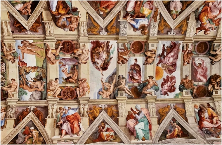 Educa miniature puzzle Sistine Chapel 1000 pieces