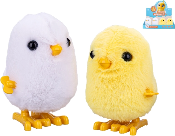 Plush Chick with Wind-Up Key 9 cm