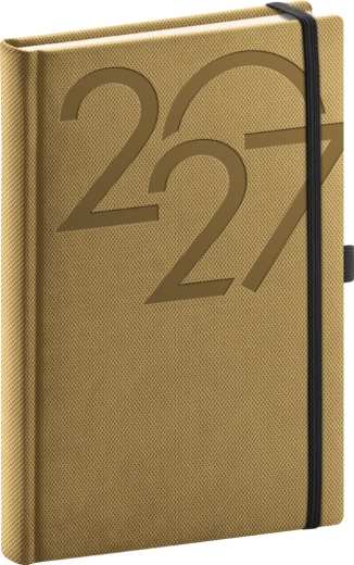 Notique Ajax päevik 2027 kuldne 15 × 21 cm