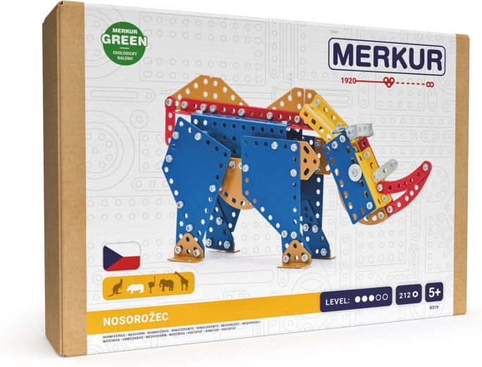 Merkur Zoo – rhinoceros, 212 pieces