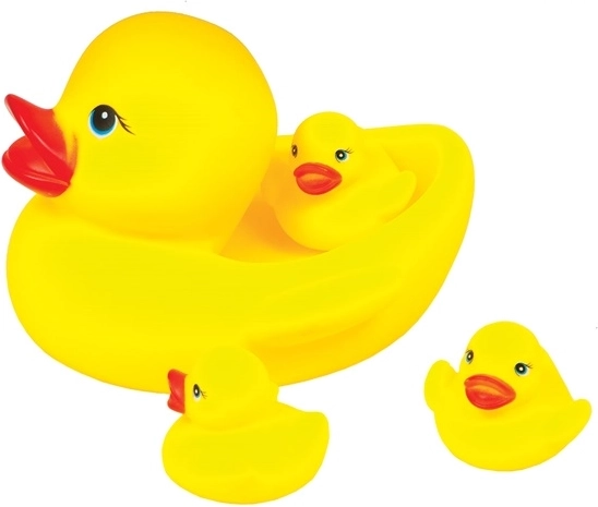 Family of Rubber Bath Ducks