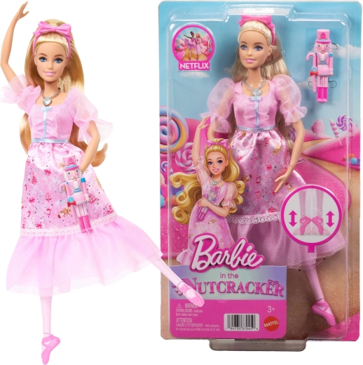 Barbie Pähklipureja – baleriin Clara roosas öösärgis