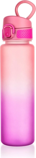 750 ml Purple‑Pink Sports Water Bottle with Lockable Lid