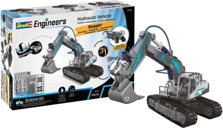 Revell hüdrauliline ekskavaatori ehituskomplekt 3 in 1