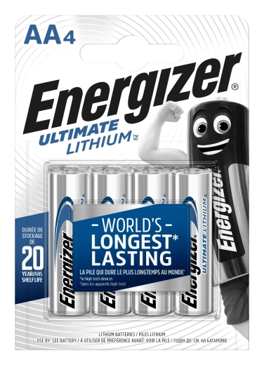Energizer Ultimate Lithium AA patareid 1,5 V – 4 tk