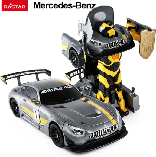 Rastar RC auto ja robot 2-in-1 Mercedes‑AMG GT3 1:14 hall