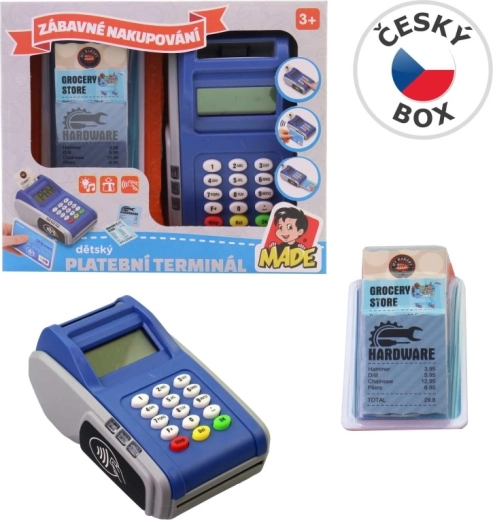 Kids’ payment terminal with keypad and contactless function