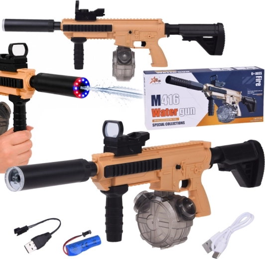 Electric M416 Water Gun with LED Lighting