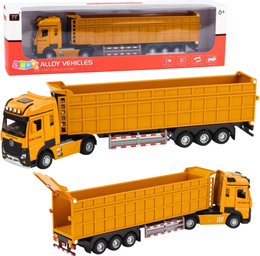 Metal Yellow Tipper Truck Set with Lights and Sounds