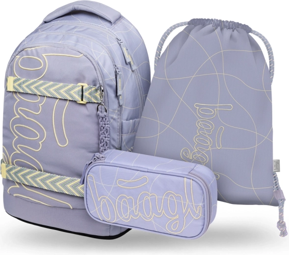 Baagl komplekt 3 Skate Max Mishmash: kooliseljakott, pinal ja jalanõukott GRS