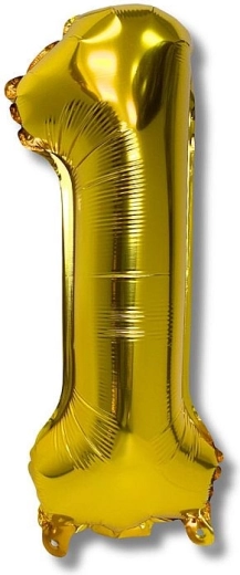 Fooliumõhupall number 1, kuldne 40 cm