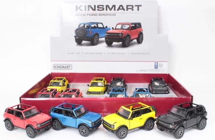 Ford Bronco open top 2022 – metallmudel tagasitõmmatava (pull-back) ajamiga