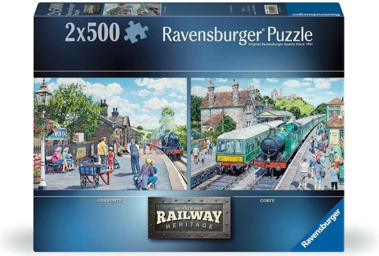 Ravensburger puzzle Railway Heritage No. 1: Oakworth & Corfe 2×500 pieces