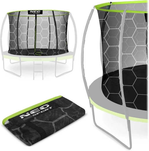 Neo-sporti sisemine turvavõrk 252 cm (8 ft) batuudile 6 postiga