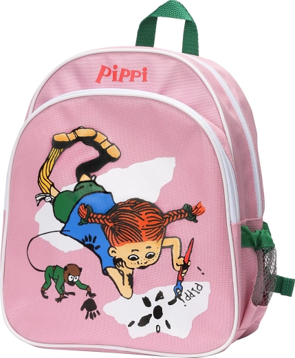 Pippi roosa laste seljakott lasteaeda