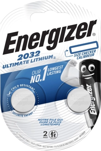 Energizer Ultimate Lithium CR2032 button batteries 2 pcs