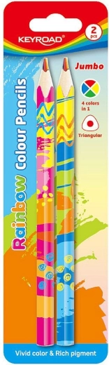 Värvipliiatsid KEYROAD Magic jumbo kolmnurksed, 2 tk