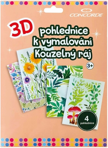 3D värvitav postkaart Võlumaailm CONCORDE