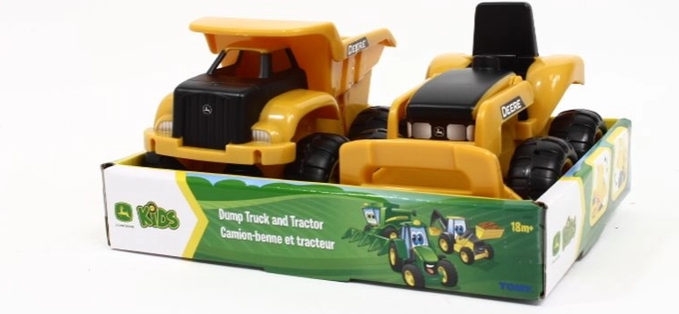 TOMY John Deere laste ehitussõidukid – traktor ja kallur (2 tk)