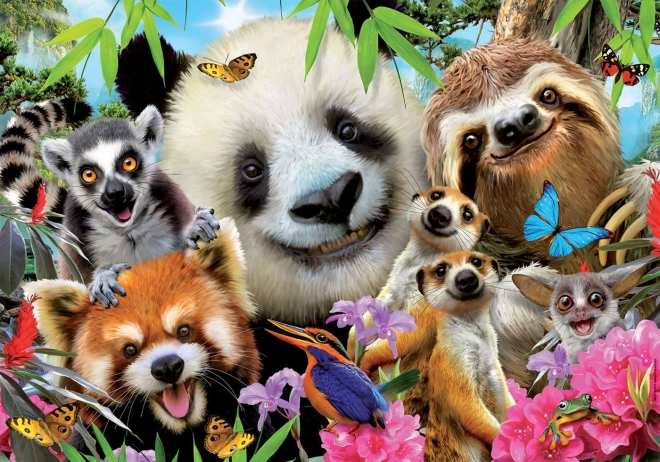 Puzzle Selfie of Black-Eyed Friends 300 Pieces