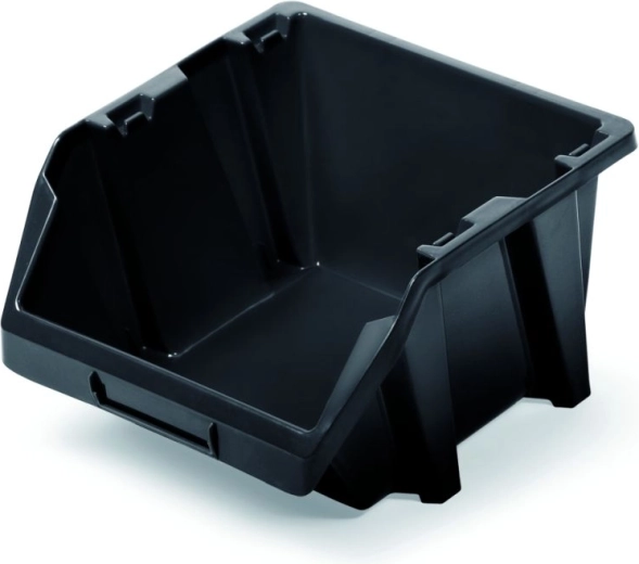 Plastic storage box Bineer Short 92 × 77 × 60 mm, black