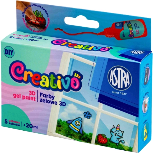 Astra Creativo gel sticker paints 5×20 ml