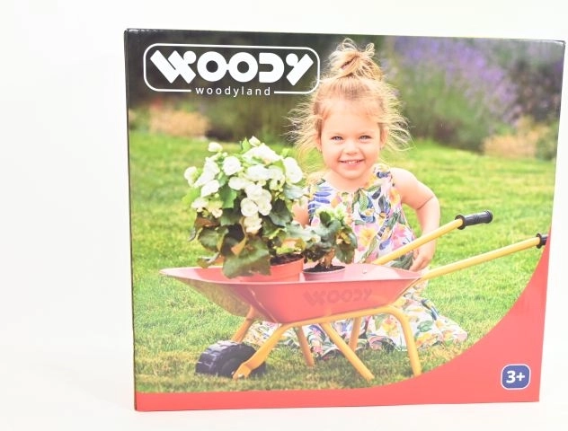 Woody punane metallist laste aiakäru 77 cm
