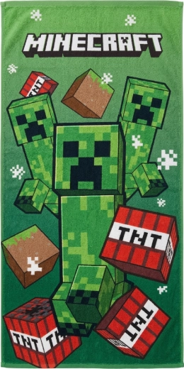 Quick-drying children’s towel Minecraft Creeper and TNT - 1 piece