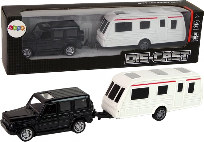 SUV Model with Camping Trailer