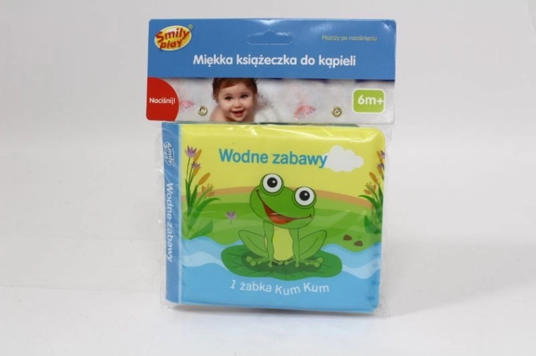 SmilyPlay pehme piiksuv vanniraamat loomakestega