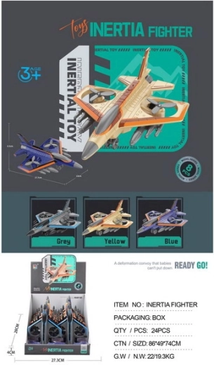 Friction-Powered Fighter Jet 17.5 cm
