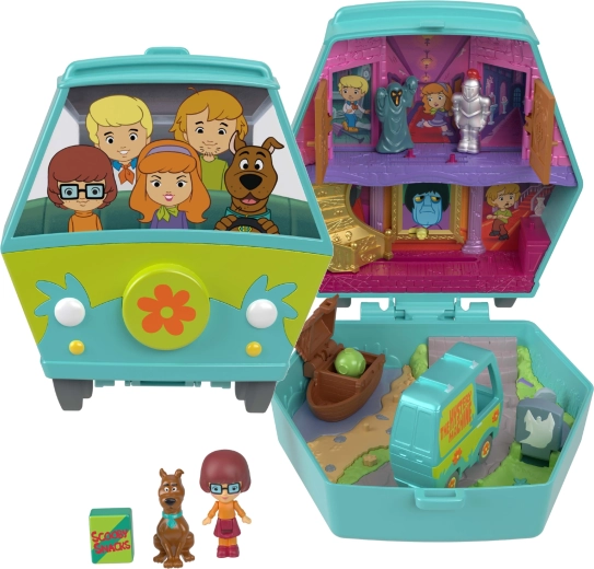 Polly Pocket kompaktne mängukomplekt SCOOBY-DOO figuuride ja tarvikutega