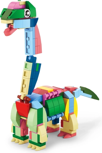 12-in-1 Dinosaur Building Set – creative kit compatible with other bricks