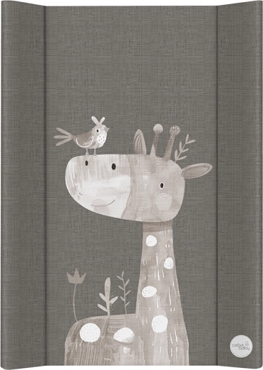 Ceba Baby mähkimismatt jäiga alusega 50 × 70 cm Ultra Light Friendly Giraffe