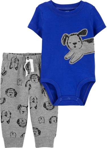 Carter’s 2-osaline komplekt poistele – lühikeste varrukatega bodi ja dressipüksid Blue Dog (6 k)
